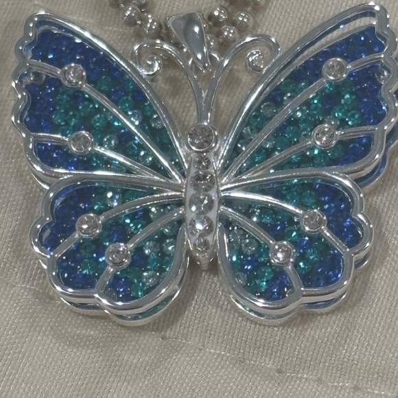 Jewelry - Sterling silver Blue Butterfly Pendant - Tiffany & Co necklace sold separately!